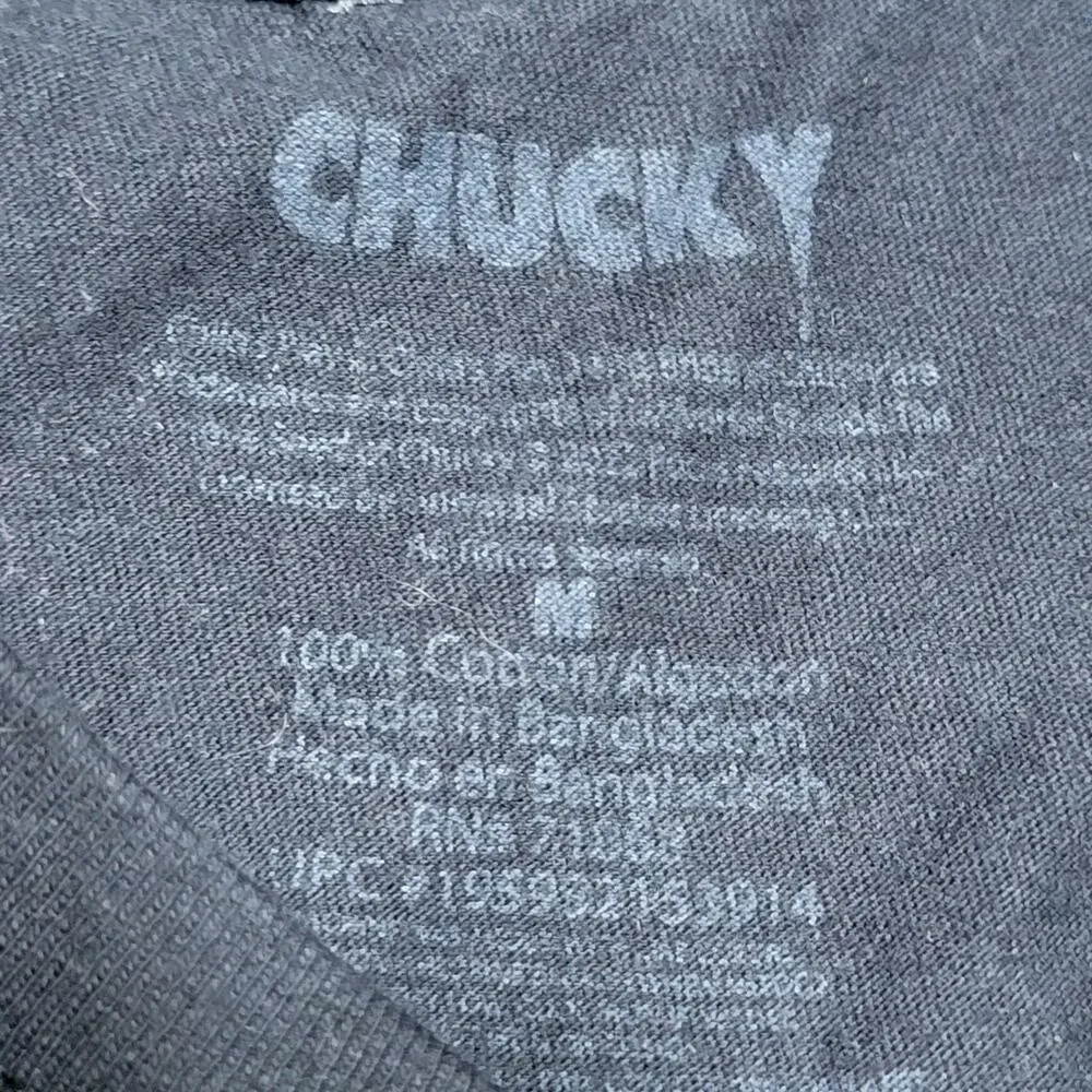Chucky Black Unisex Tee Big Smile - Size Medium